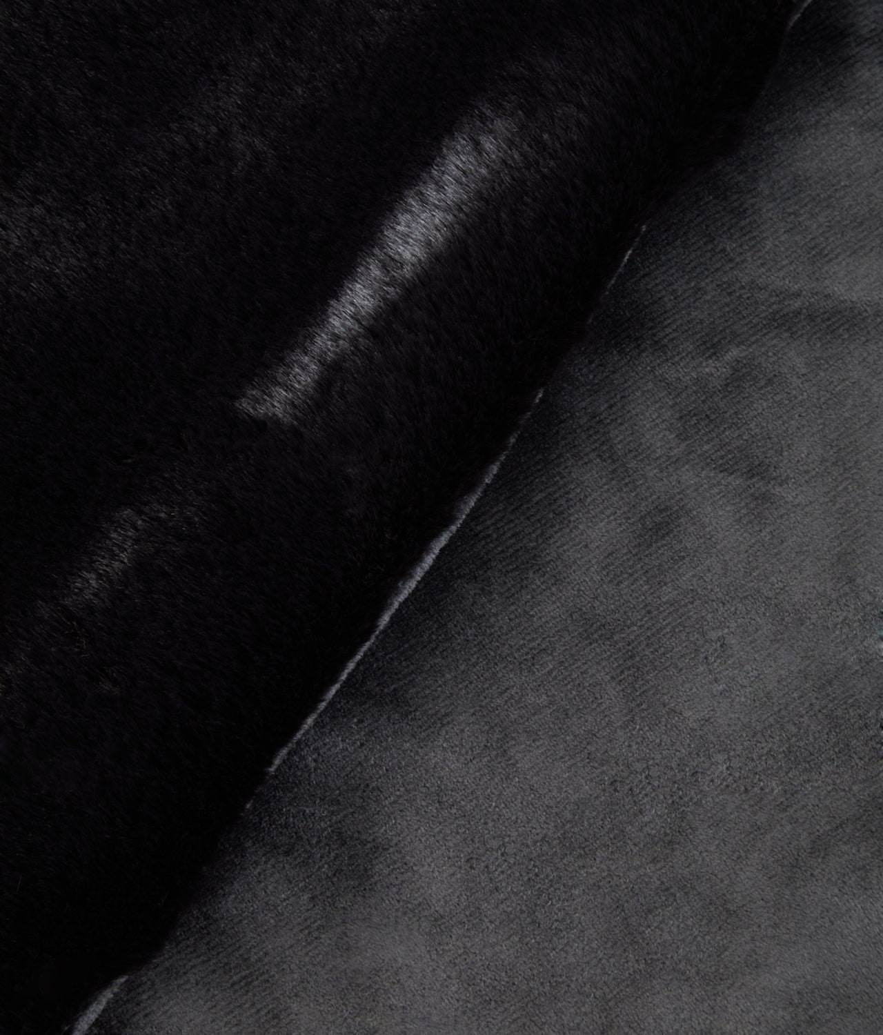 Black Fur Throw