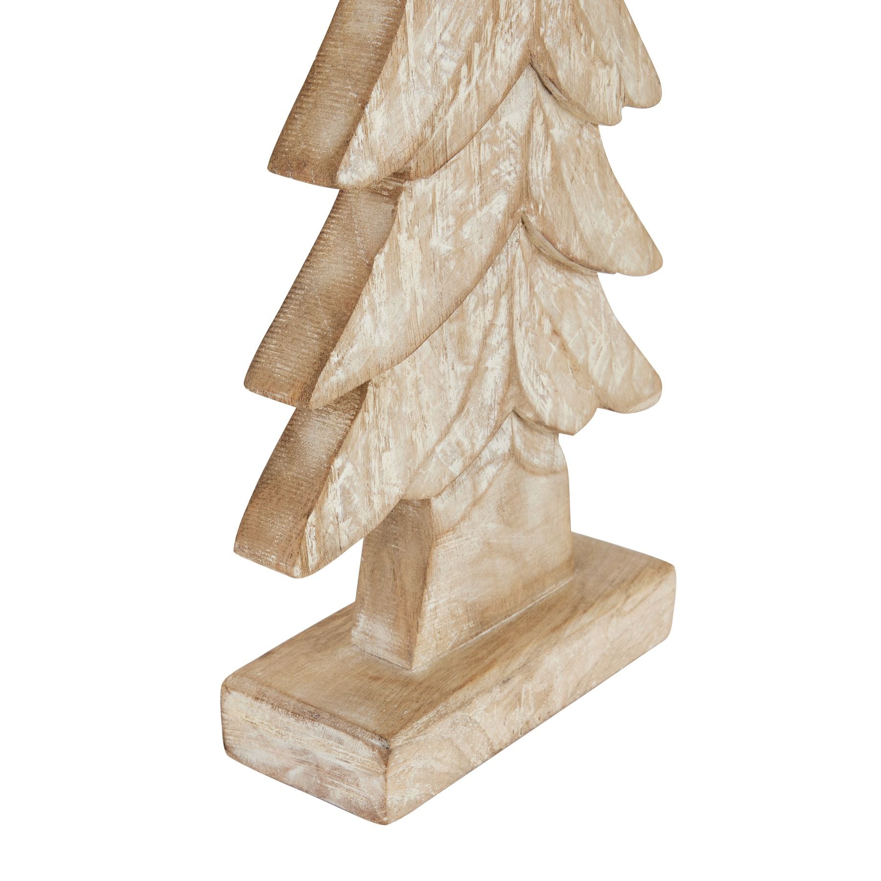 Large Carved Wood Christmas Tree