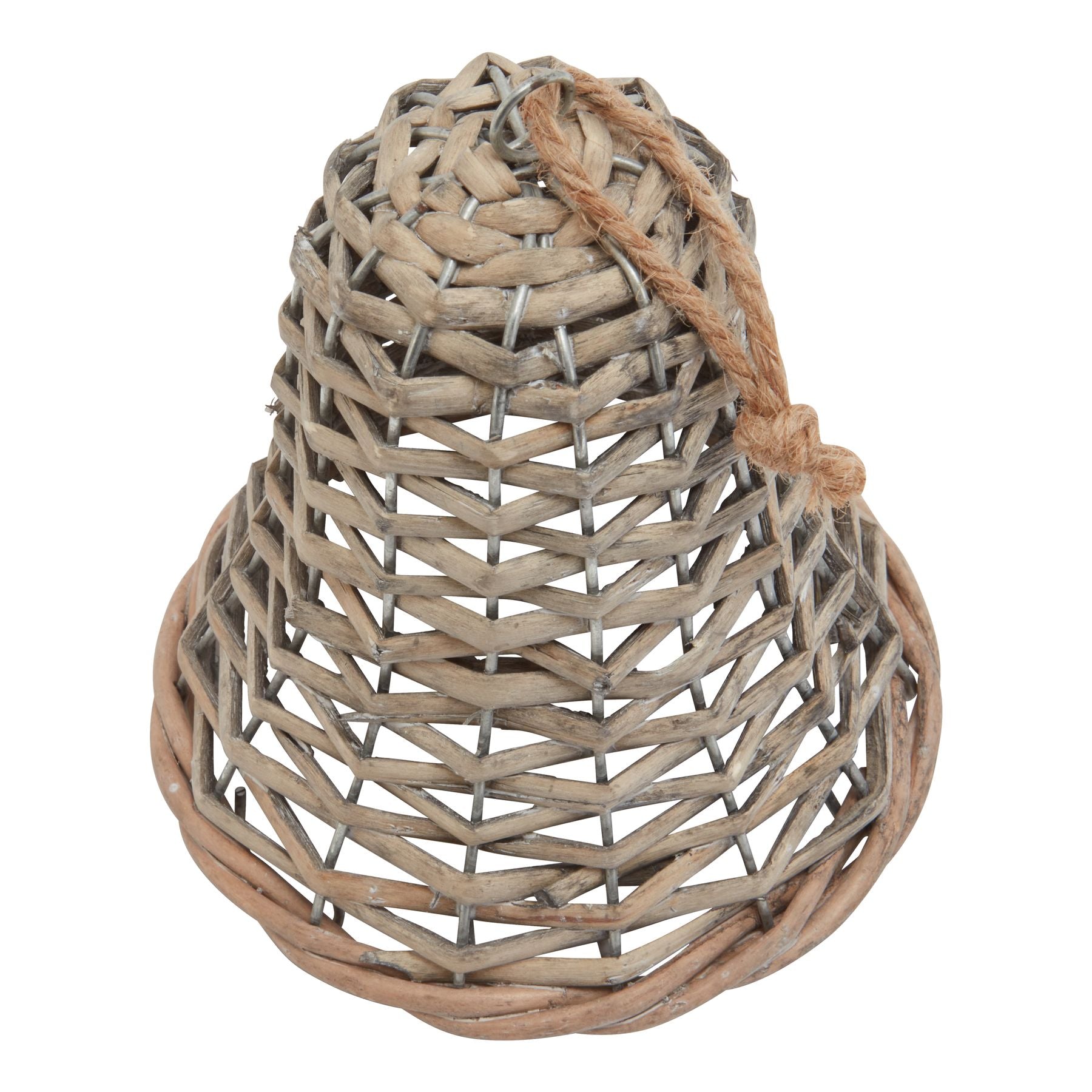 Medium Wicker Bell Decoration