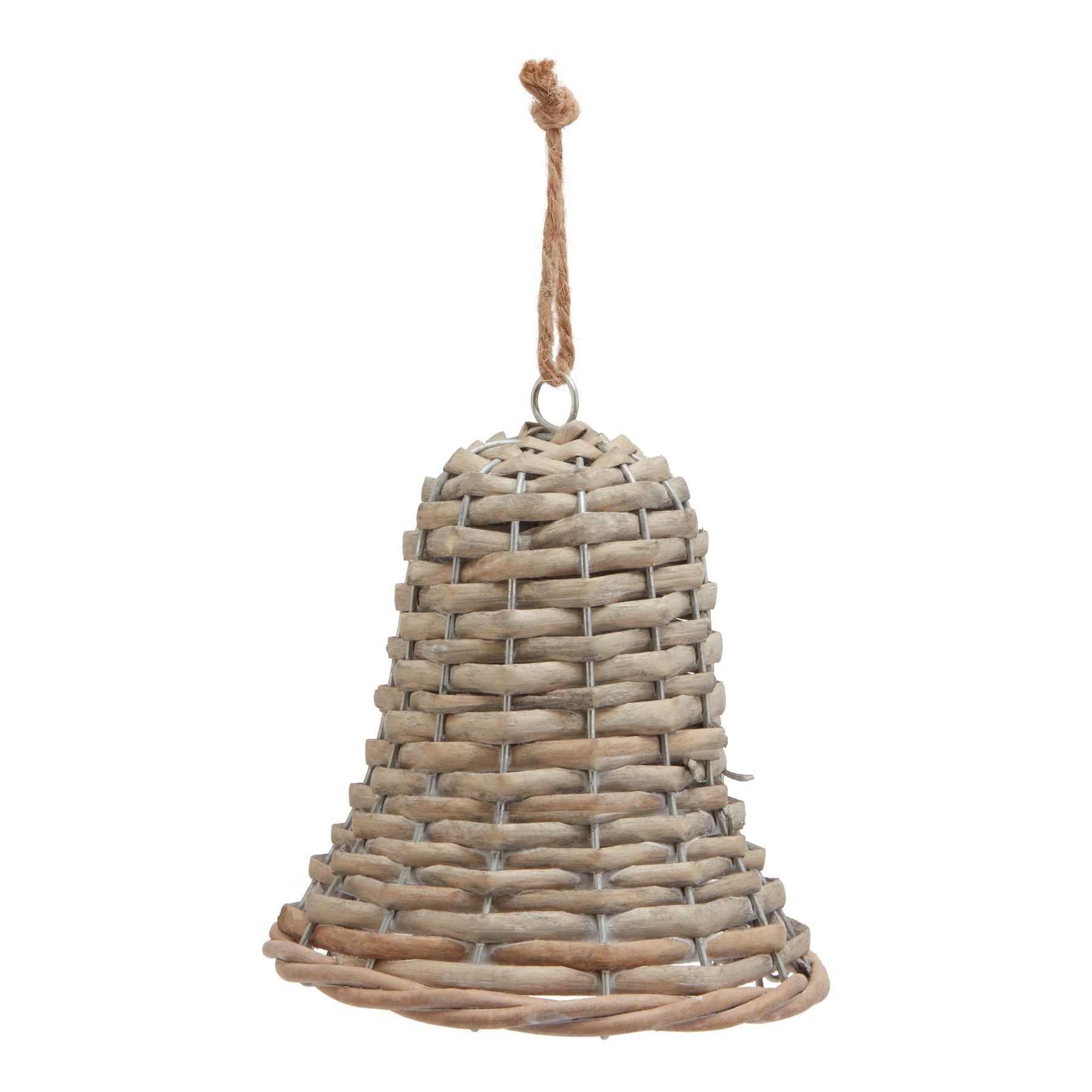 Medium Wicker Bell Decoration