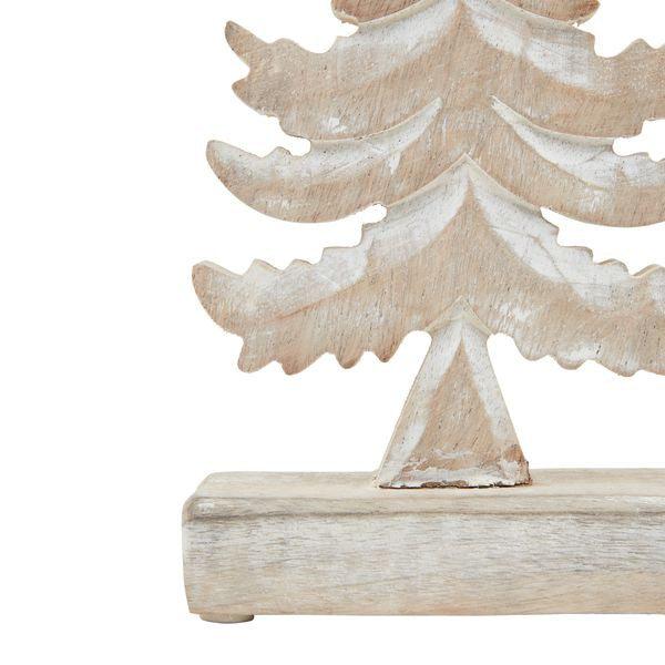 White Wash Wooden Tiered Tree