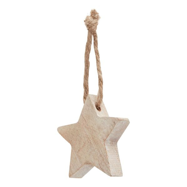 Wooden Star Hanging Decorations