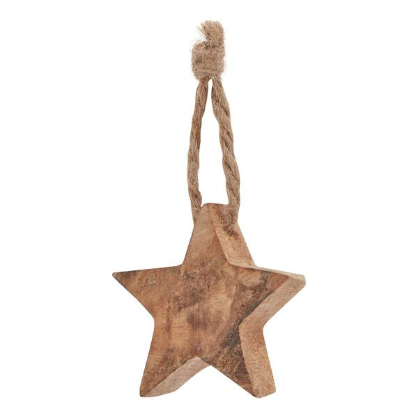 Wooden Star Hanging Decorations