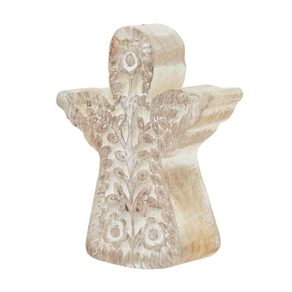 White Wash Patterned Angel