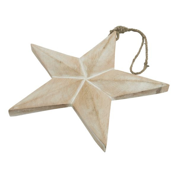 White Wash Hanging Star