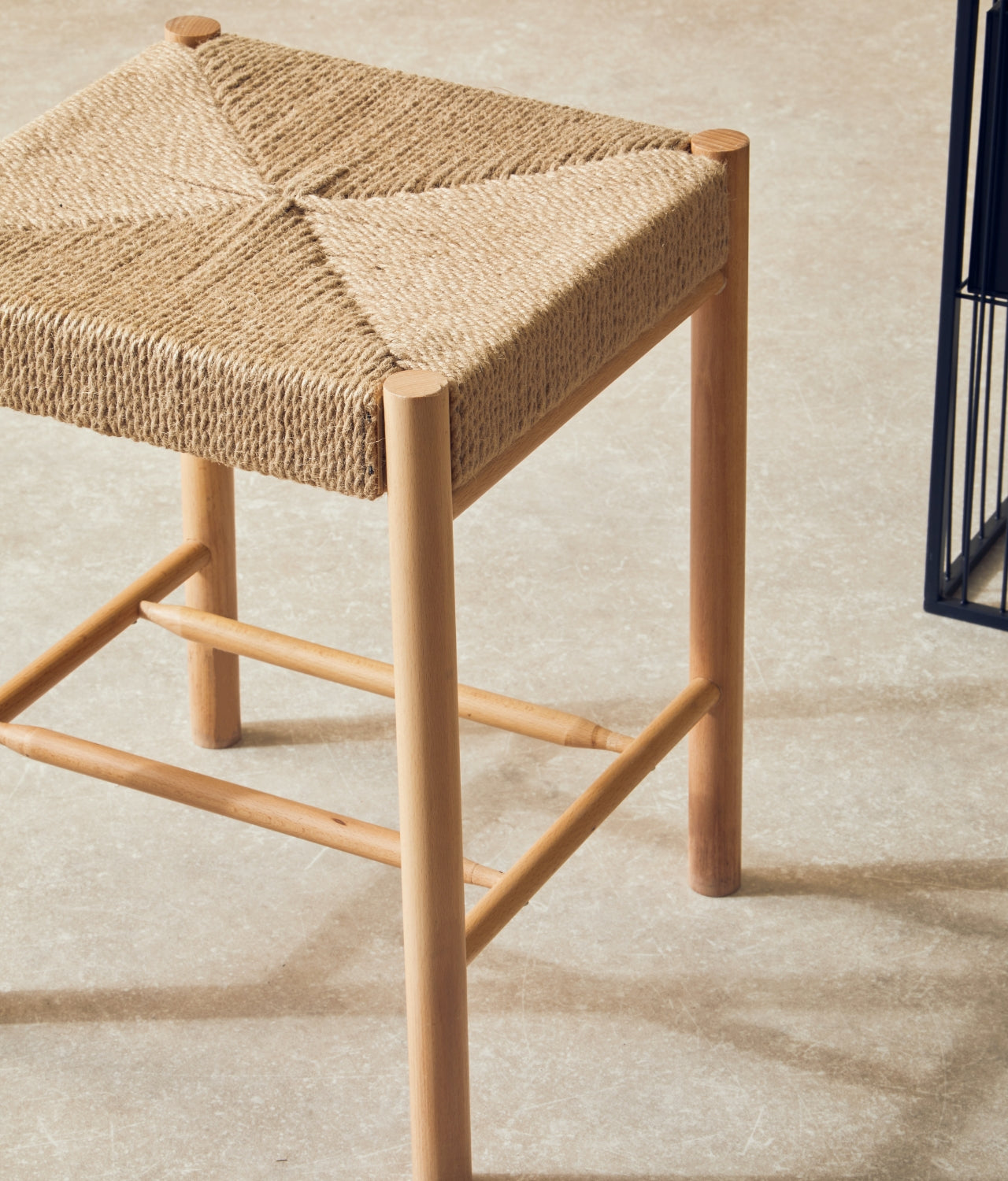 Oliver Natural Wood Stool